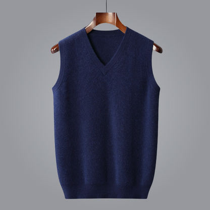 Men's - Wool Vest – Classic Fit, Warm Design – Smart Casual Layering
