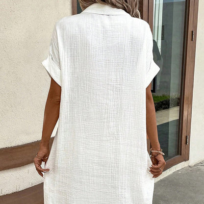 Women's – Shirt Dress – Cotton Relaxed Style
