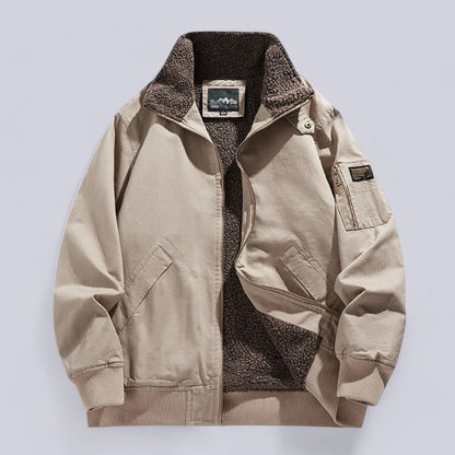 Men's - Jacket - Warm Wool-Lined - Stylish Winter Outerwear for Comfort
