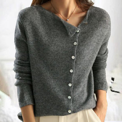 Women's - Soft Overcoat - Elegant & Cosy Style
