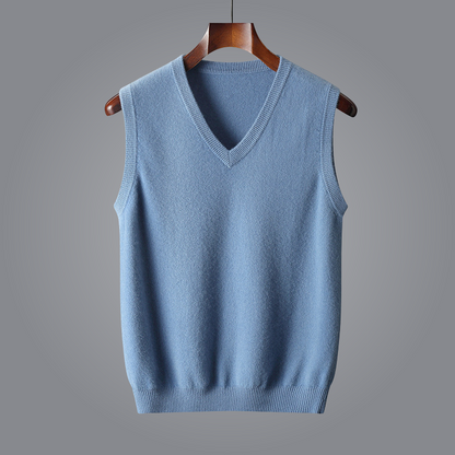 Men's - Wool Vest – Classic Fit, Warm Design – Smart Casual Layering