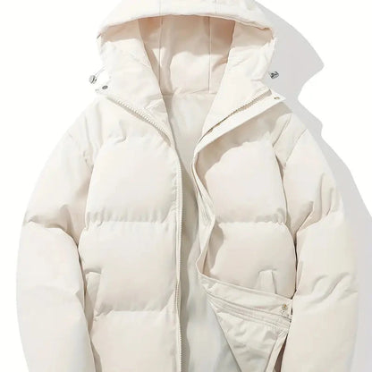 Men's - Winter Puffer Jacket - Warm & Stylish