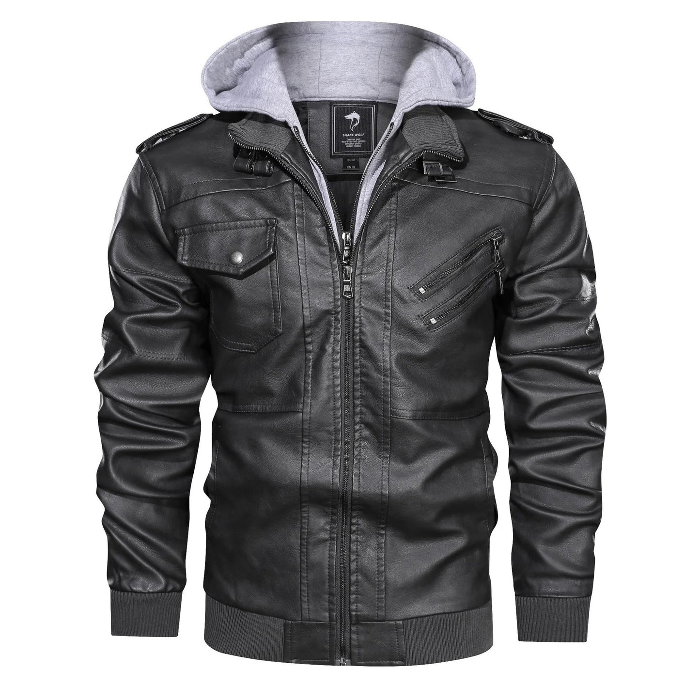 Men's - Bomber Jacket - Hooded Casual Style