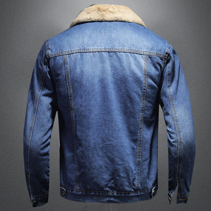 Men's - Stylish Denim Jacket with Warm Lining