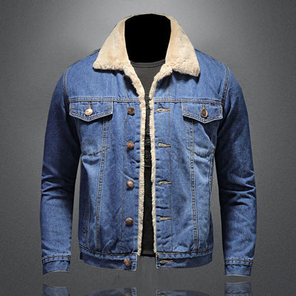 Men's - Stylish Denim Jacket with Warm Lining