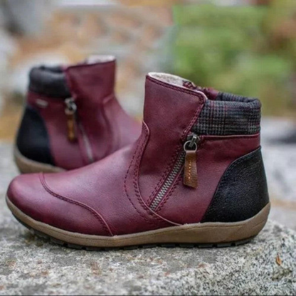 Women's - Ankle Boots - Warm Lined Leather