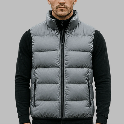 Men's - Quilted Waistcoat - Warm Winter Layer - Stylish Insulation