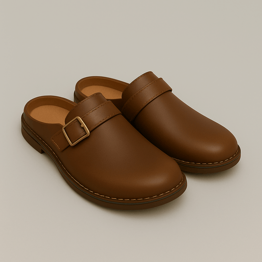 Men's - Rustic Slip-On Clogs - Comfortable and Stylish Footwear for Everyday Use - Ideal for Casual Outfits