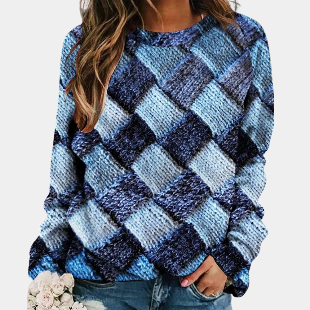 Women's - Colourful Knitted Jumper - Casual Fit