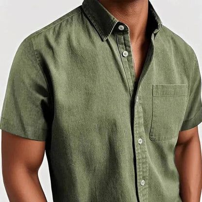 Men's - Classic Fit Shirt - Casual Button-Down