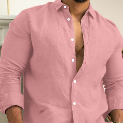 Men's - Button-Up Long-Sleeve Shirt - Modern Fit
