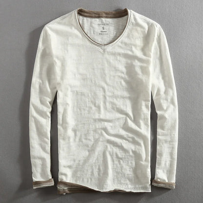 Men's - Long Sleeve T-Shirt - Cotton - Comfortable & Stylish