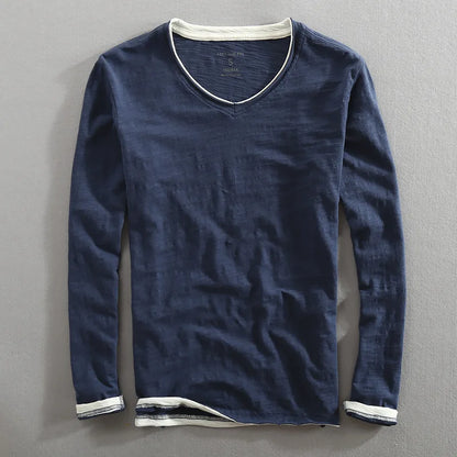 Men's - Long Sleeve T-Shirt - Cotton - Comfortable & Stylish