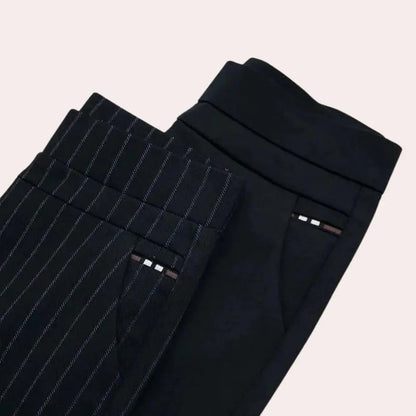 Women's - Stretch Pants - Comfortable Fabric - Effortlessly Stylish for Casual Outfits - Ideal for Everyday Wear
