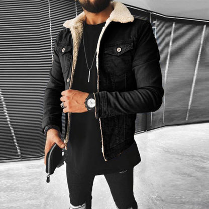 Men - Jacket - Lined Denim - Durable Style