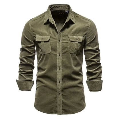 Men's - Classic Corduroy Shirt - Stylish & Comfortable - Timeless Wardrobe Essential