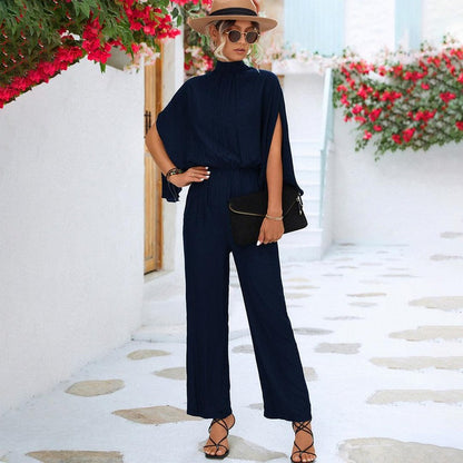 Women's - Chic Summer Jumpsuit - Lightweight Fabric - Versatile & Stylish Design for Effortless Elegance