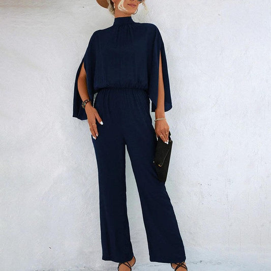 Women's - Chic Summer Jumpsuit - Lightweight Fabric - Versatile & Stylish Design for Effortless Elegance