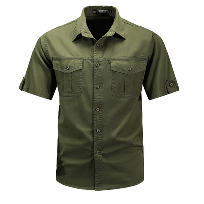 Men's - Durable Cargo Shirt - Lightweight Fabric - Ideal for Outdoor Adventures