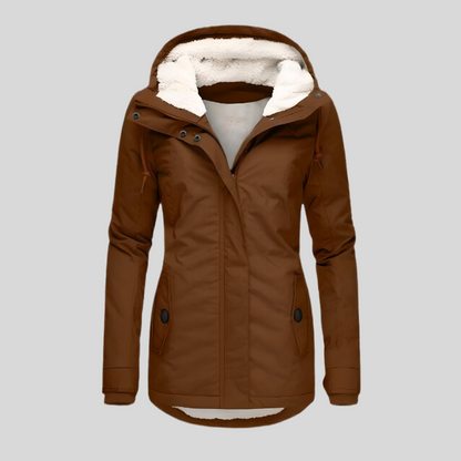 Women's - Extended Waterproof Winter Jacket - Insulated & Stylish Outerwear