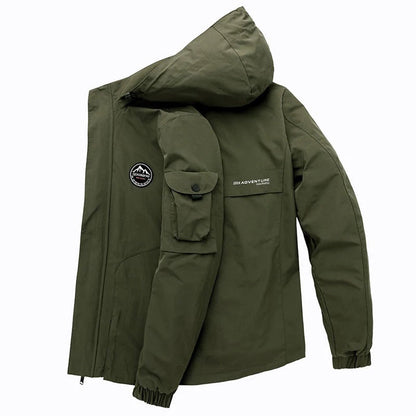 Men's - Windbreaker Jacket - Lightweight, Waterproof, Hooded - Tactical Jacket