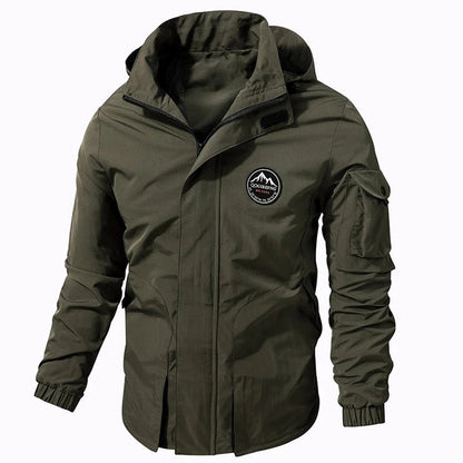 Men's - Windbreaker Jacket - Lightweight, Waterproof, Hooded - Tactical Jacket