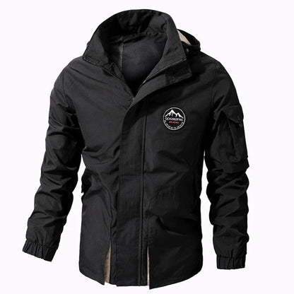 Men's - Windbreaker Jacket - Lightweight, Waterproof, Hooded - Tactical Jacket