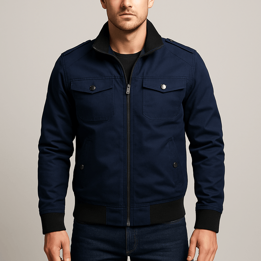 Men - Jacket - Denim Blue - Classic Style