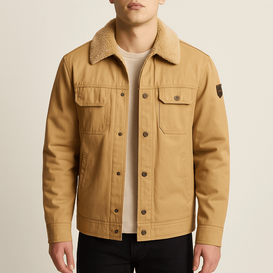 Men - Jacket - Fur Trim - Winter Warmth