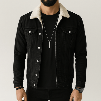 Men - Jacket - Lined Denim - Durable Style