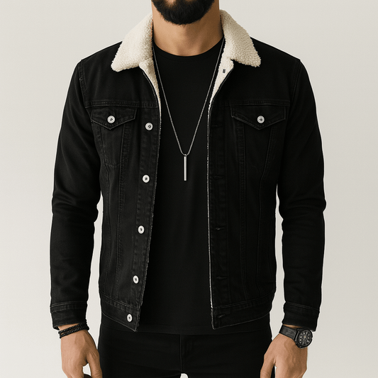 Men - Jacket - Lined Denim - Durable Style