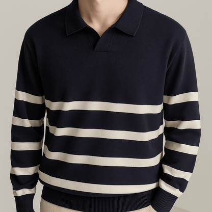Men - Sweater - Striped Knit - Casual Fit