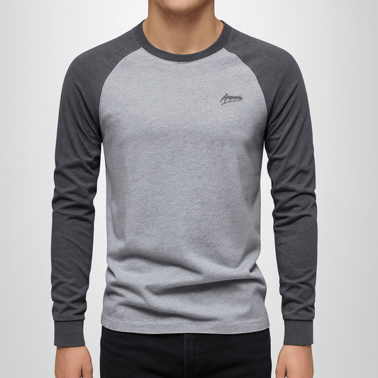 Men - T-Shirt - Long Sleeve - Cotton Blend