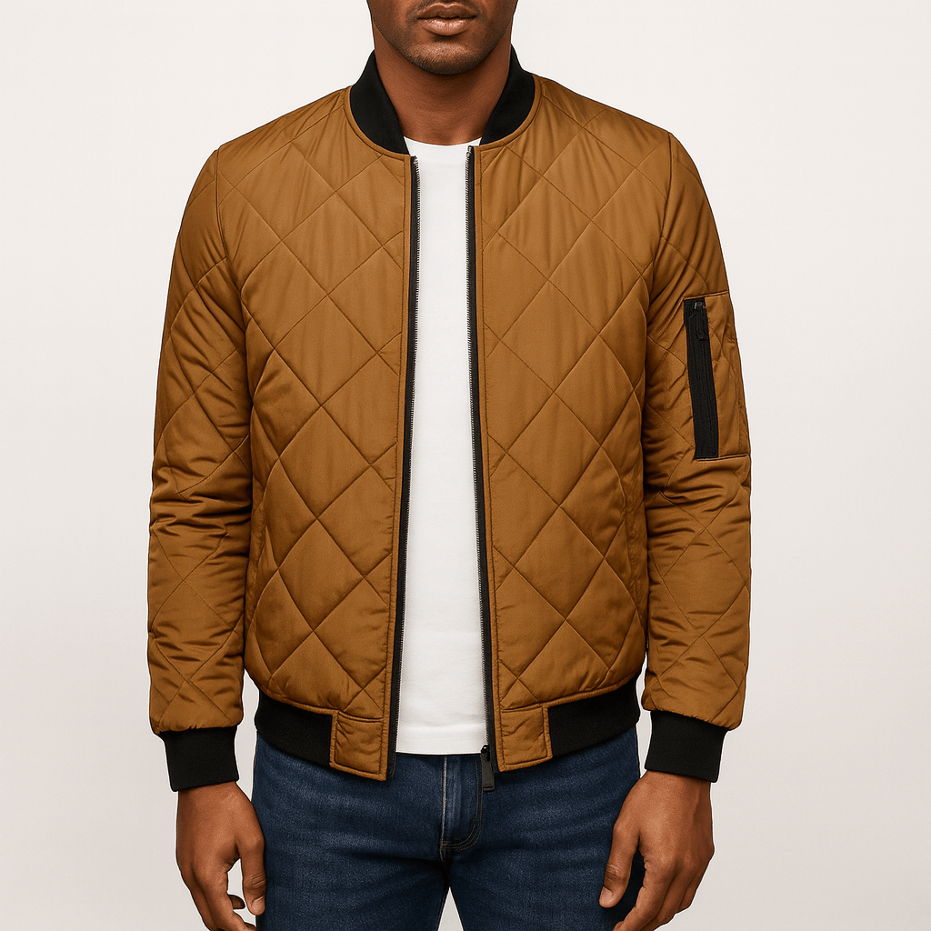 Men's - Bomber Jacket - Quilted Lightweight Fit