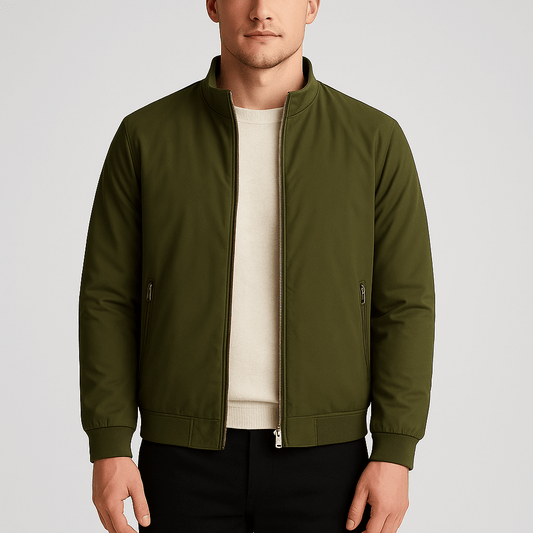 Men's - Bomber Jacket - Warm Lined Water-Repellent