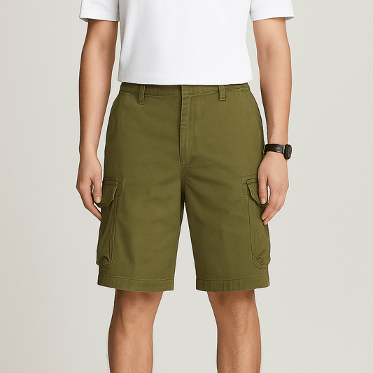Men's - Cargo Shorts - Comfortable Multi-Pocket Design