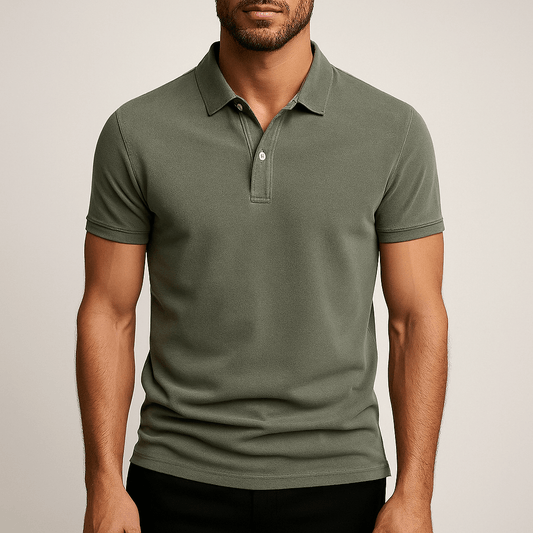 Men's - Casual Polo Shirt - Comfortable Fit
