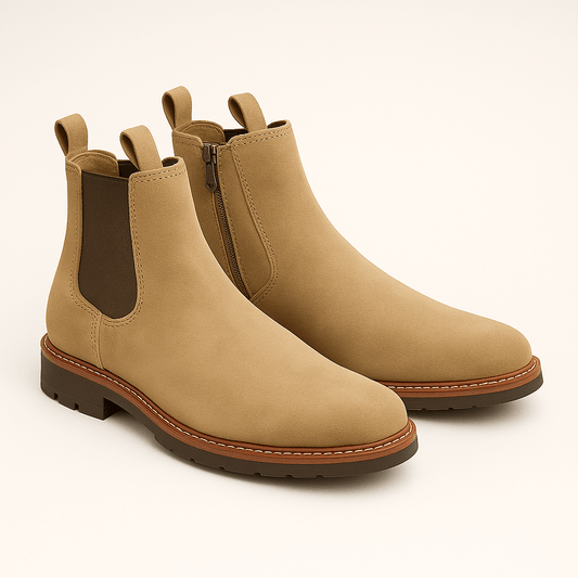 Men's - Chelsea Suede Boots - Smart Casual Look