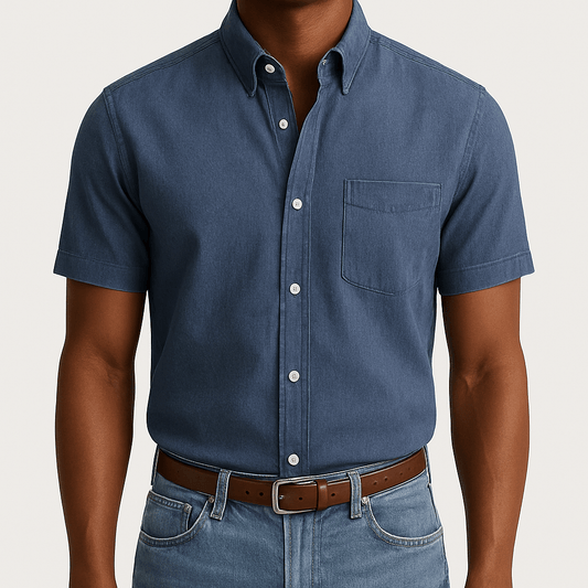 Men's - Classic Fit Shirt - Casual Button-Down
