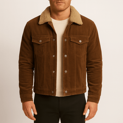 Men's - Corduroy Jacket with Warm Lining