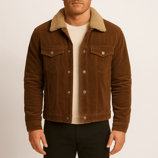 Men's - Corduroy Jacket with Warm Lining