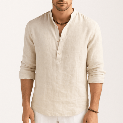 Men's - Linen Shirt - Classic Style