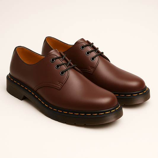 Men's - Oxford Shoes - Smooth Leather - Classic Lace-Up