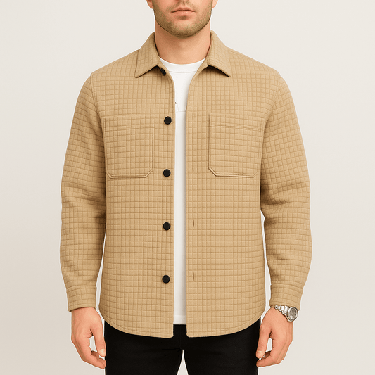 Men's - Quilted Shirt Jacket - Relaxed Fit