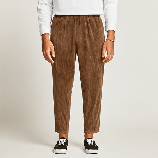 Men's - Relaxed Fit Corduroy Pants - Comfortable Style
