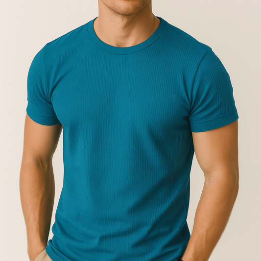 Men's - T-Shirt - Breathable Ice Silk Fabric - Lightweight Short Sleeve Summer Top