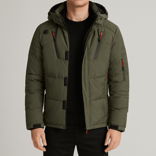 Men's - Winter Jacket - Hooded Warm Padded Coat