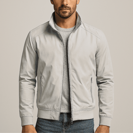 Men's - Casual Summer Jacket - Stylish with Collar - Perfect for Warm Days