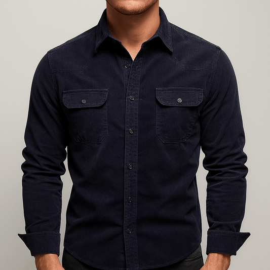 Men's - Classic Corduroy Shirt - Stylish & Comfortable - Timeless Wardrobe Essential