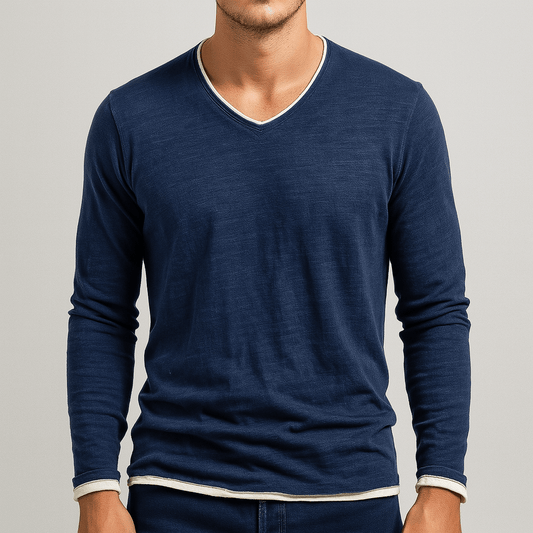 Men's - Long Sleeve T-Shirt - Cotton - Comfortable & Stylish